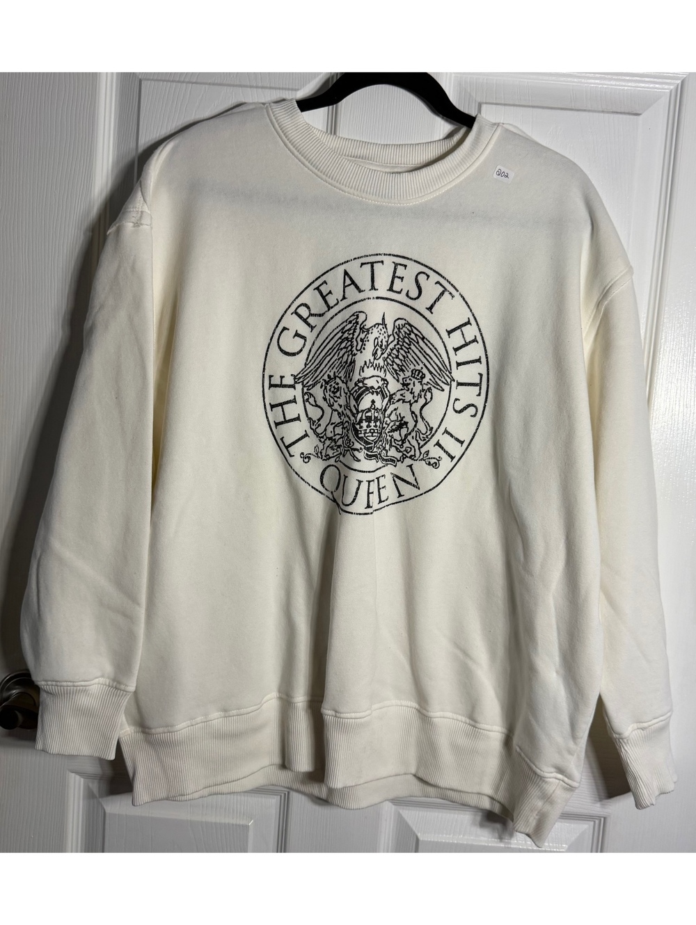 Queen The Greatest Hits II White Crewneck Sweatshirt Size 1X Terra & Sky